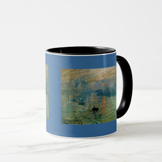 Monet's Impression Sunrise (bodemzweem) - 1872 Mok (Voorkant rechts)