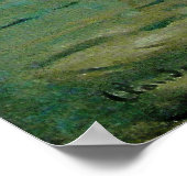 Monet's Impression Sunrise (bodemzweem) - 1872 Poster (Hoek)