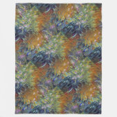 Monet's Irises Fleece Deken (Voorkant)
