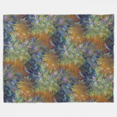 Monet's Irises Fleece Deken (Voorkant (Horizontaal))