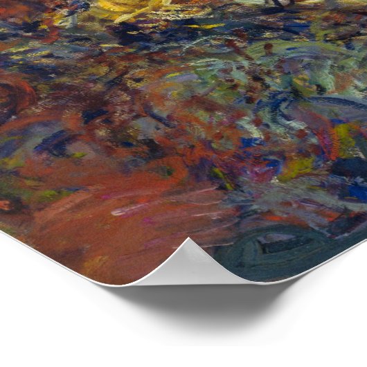 Monet's Japanse voetbalbrug Poster (Hoek)