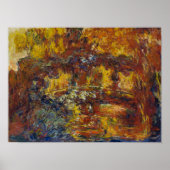 Monet's Japanse voetbalbrug Poster (Voorkant)