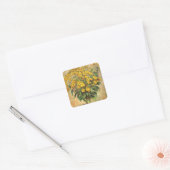 Monet's Jerusalem Artichokes Vierkante Sticker (Envelop)