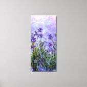 Monet's Lila Irises Canvas Afdruk (Voorkant)