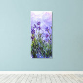 Monet's Lila Irises Canvas Afdruk (Insitu (Houten vloer))