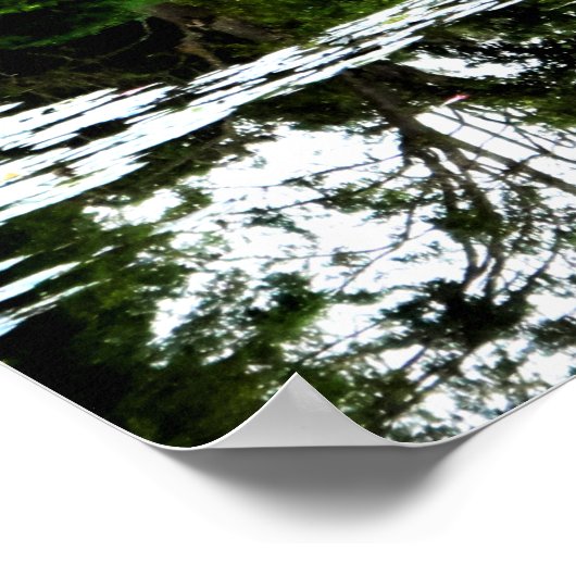 Monet's Lily Pond met Willows, Giverny, Frankrijk Poster (Hoek)