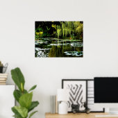 Monet's Lily Pond met Willows, Giverny, Frankrijk Poster (Thuiskantoor)
