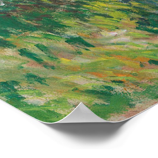 Monet's Madame Monet en haar zoon Poster (Hoek)