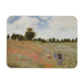 Monet's papaverveld. magneet (Horizontaal)