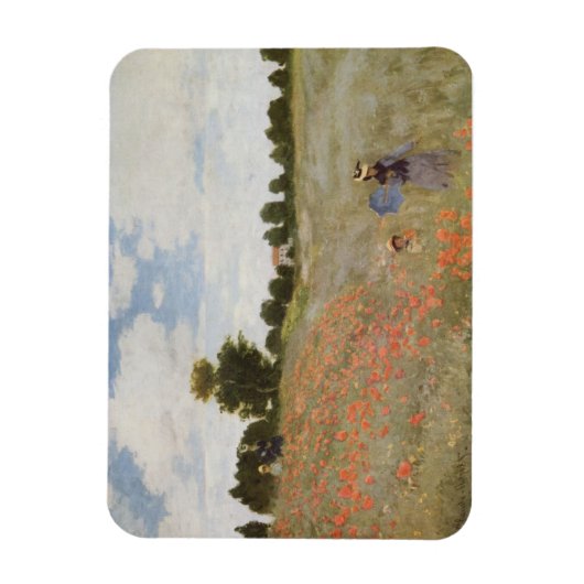 Monet's papaverveld. magneet (Verticaal)