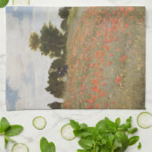 Monet's papaverveld theedoek (Gevouwen)