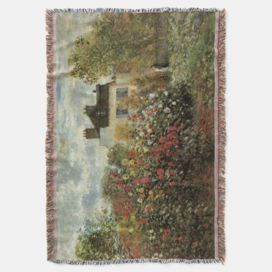 Monets tuin bij Argenteuil door Claude Monet Deken (Voorkant Verticaal)