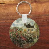 Monets tuin bij Argenteuil van Claude Monet Sleutelhanger (Voorkant)