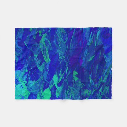 Monet's tuin fleece deken (Voorkant (Horizontaal))