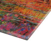 Monet's tuin, groot glazen snijvlak snijplank (Hoek)