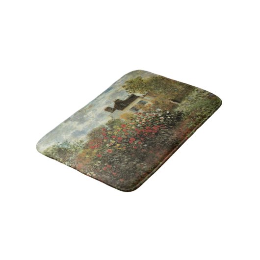 Monet's tuin in Argenteuil door Claude Monet Badmat (Gekanteld)