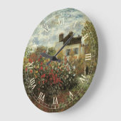 Monet's tuin in Argenteuil door Claude Monet Grote Klok (Hoek)