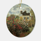 Monet's tuin in Argenteuil door Claude Monet Keramisch Ornament (Links)