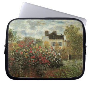 Monet's tuin in Argenteuil door Claude Monet Laptop Sleeve