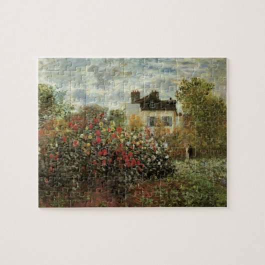 Monet's tuin in Argenteuil door Claude Monet Legpuzzel (Horizontaal)