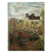 Monet's tuin in Argenteuil door Claude Monet Notitieboek (Voorkant)