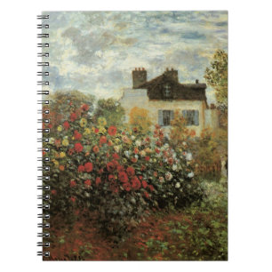 Monet's tuin in Argenteuil door Claude Monet Notitieboek