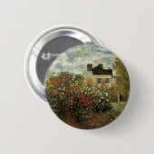 Monet's tuin in Argenteuil door Claude Monet Ronde Button 5,7 Cm (Voorkant /achterkant)