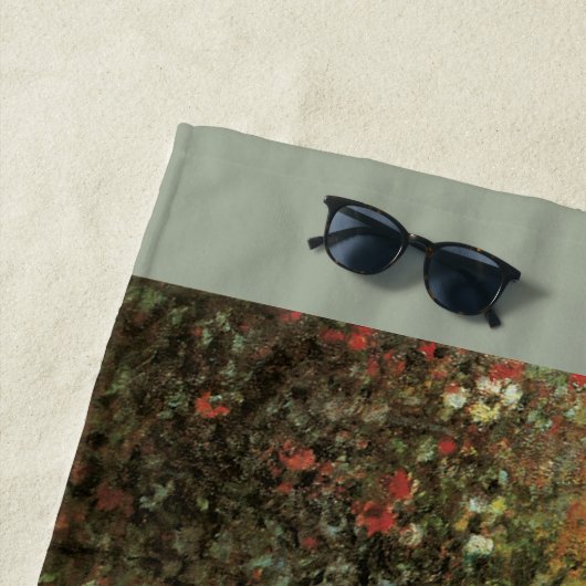 Monet's tuin in Argenteuil door Claude Monet Strandlaken (In situ)