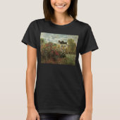 Monet's tuin in Argenteuil door Claude Monet T-shirt (Voorkant)