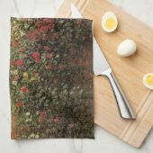 Monet's tuin in Argenteuil door Claude Monet Theedoek (Quarter Fold)