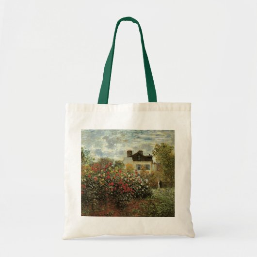 Monet's tuin in Argenteuil door Claude Monet Tote Bag (Voorkant)