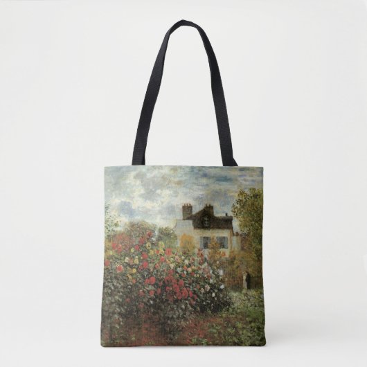 Monet's tuin in Argenteuil door Claude Monet Tote Bag (Voorkant)