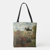 Monet's tuin in Argenteuil door Claude Monet Tote Bag (Achterkant)