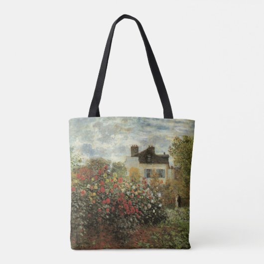 Monet's tuin in Argenteuil door Claude Monet Tote Bag (Achterkant)