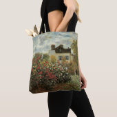 Monet's tuin in Argenteuil door Claude Monet Tote Bag (Dichtbij)