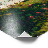 Monet's tuin in de zomer foto afdruk (Hoek)