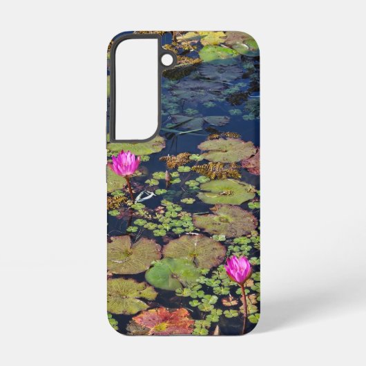 Monet's tuin samsung galaxy hoesje (Achterkant)
