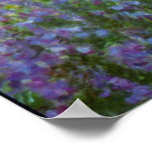 Monet's tuin van Claude Monet Poster (Hoek)