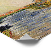 Monet's Tulip Field in Nederland Poster (Hoek)