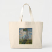 Monet's Vrouw met een parasol Grote Tote Bag (Voorkant)