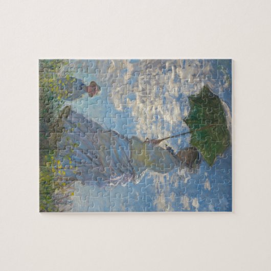Monet's Vrouw met een parasol Legpuzzel (Horizontaal)