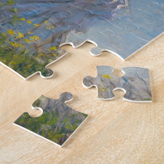Monet's Vrouw met een parasol Legpuzzel (Zijkant)