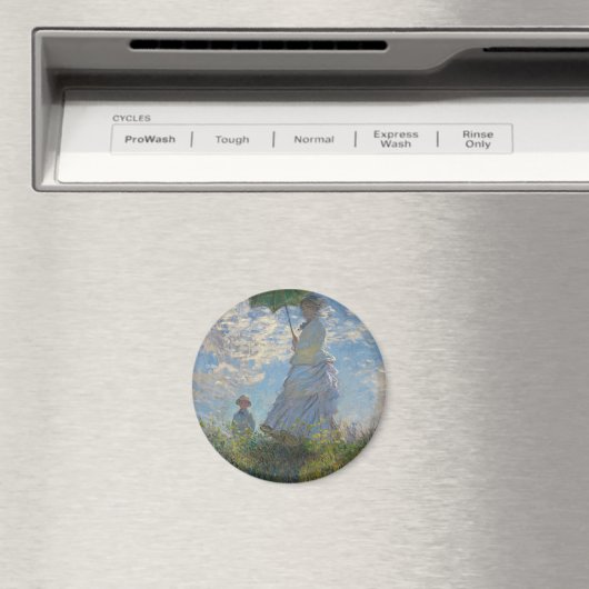 Monet's Vrouw met een parasol Magneet (Insitu (Vaatwasser))