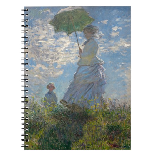 Monet's Vrouw met een parasol Notitieboek (Voorkant)