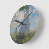 Monet's Vrouw met een parasol Ronde Klok (Hoek)