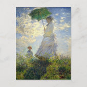 Monet's vrouw met een parasol (The Stroll / Walk) Briefkaart (Voorkant)