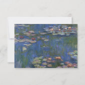 Monet's Water Lelies RSVP Response Kaart (Achterkant)