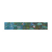 Monet's Water Lelies waterverf Bloemenbruiloft Uitnodigingen Wikkel (Vlak)