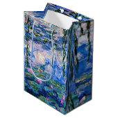 Monet's Water Lilies, 1919, Gift Bag Medium Cadeauzakje (Voorkant Gekanteld)
