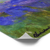 Monet's Water Lilies en Agapanthus Poster (Hoek)